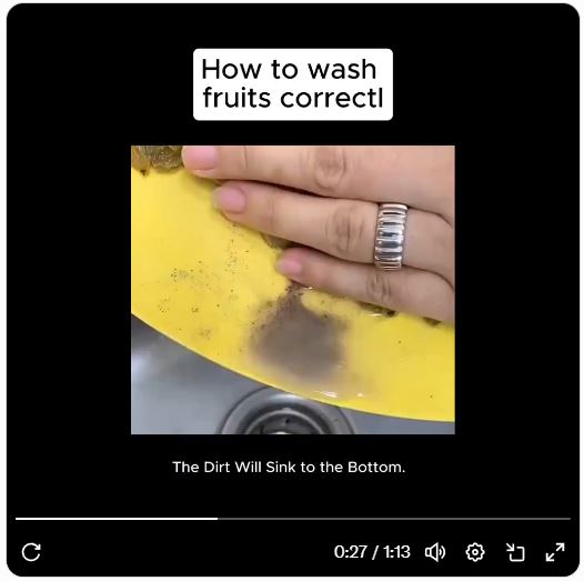 Cleaning Fruit