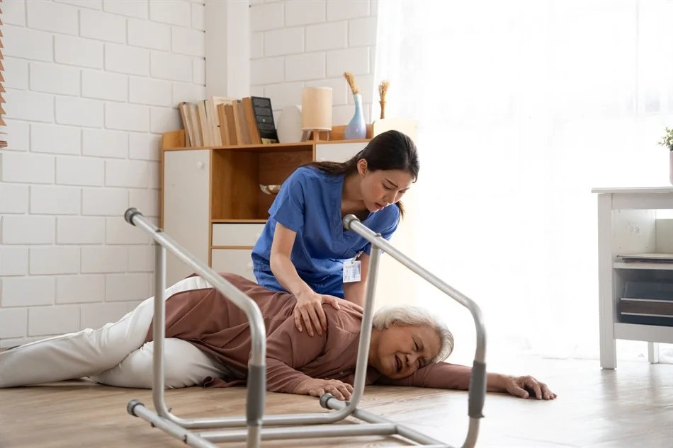Older Woman Fallen