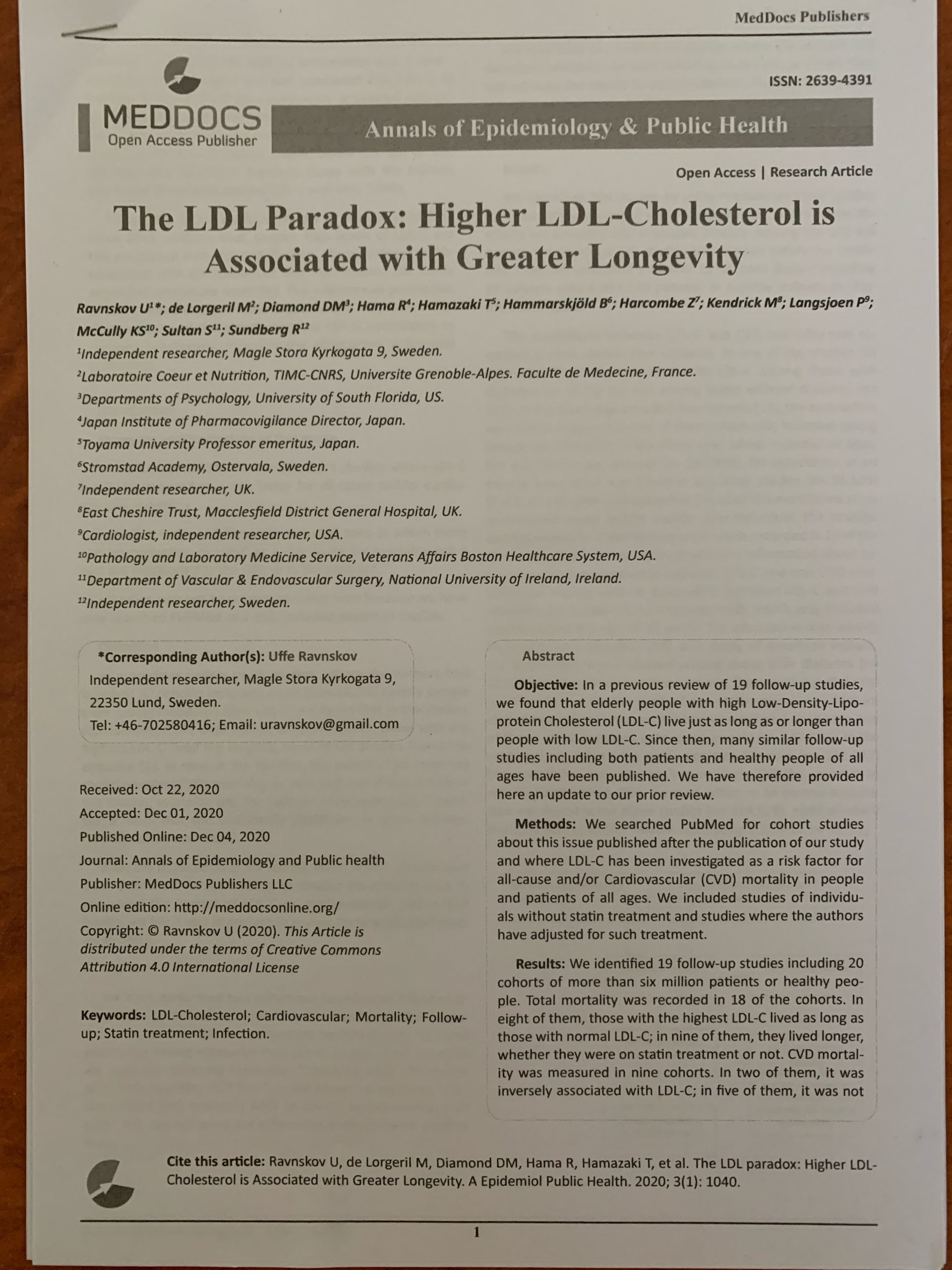 Cholesterol Increases Longevity