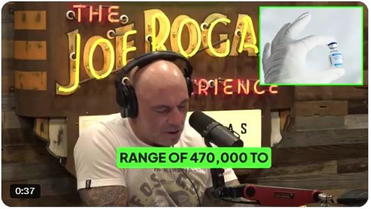 Joe Rogan Reveals 470,000 USA Deaths From Covid Shot