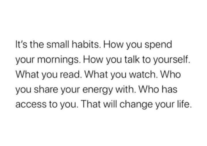Small Habits