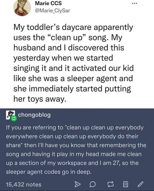 The Clean Up Song Sleeper Code