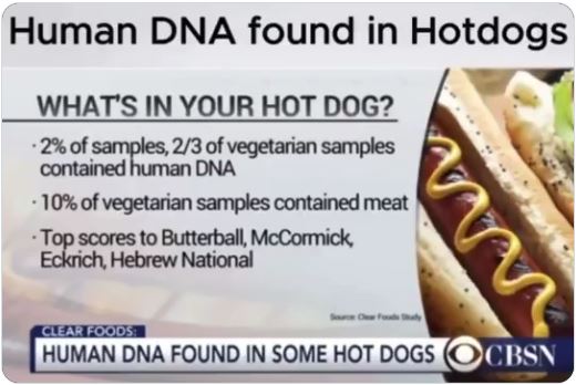 Human DNA In Hot Dogs