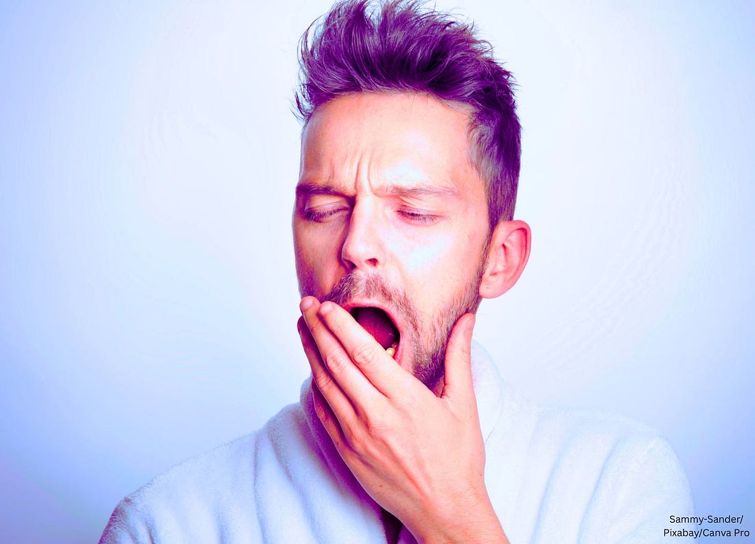 Man Yawning