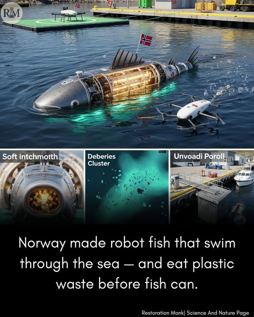 Plastic Eating Robot Fish