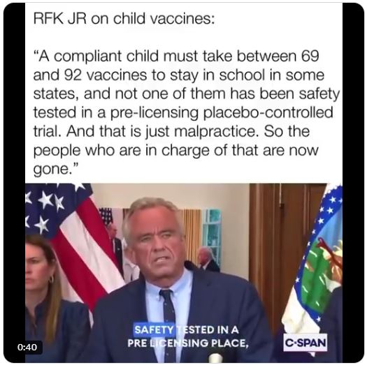 RFK jr On Childhood Vaccines