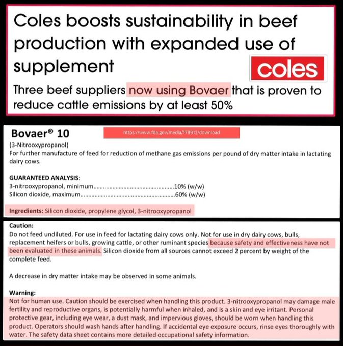 Coles Using Bovaer