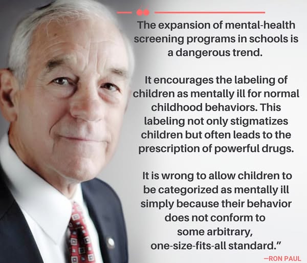 Ron Paul On Mental Health Screening