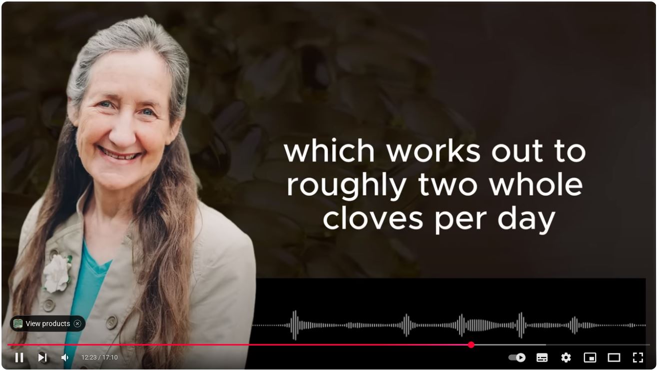 Barbara O'Neill On Cloves