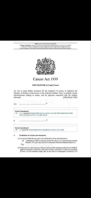 Cancer Act 1939