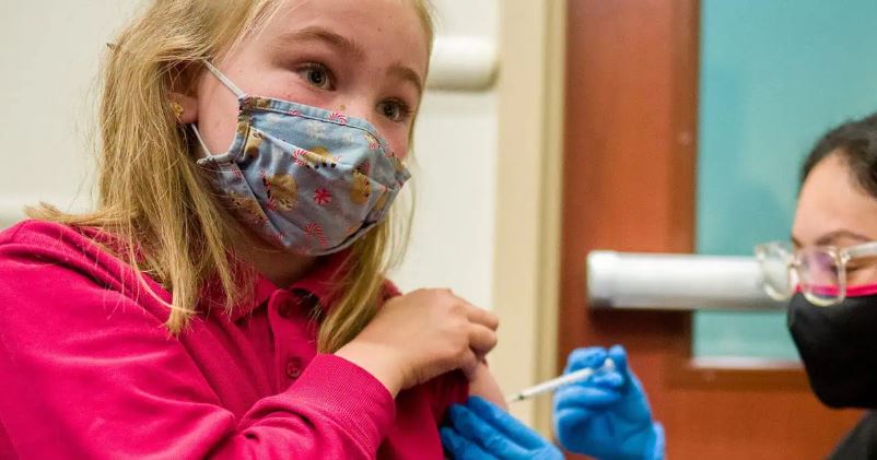 Girl Being Injected