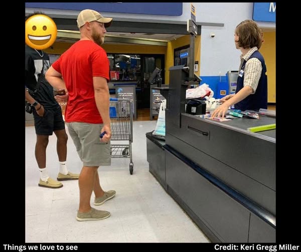 Kerri's Husband At Checkout