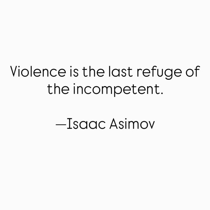 Violence Is The Last Refuge