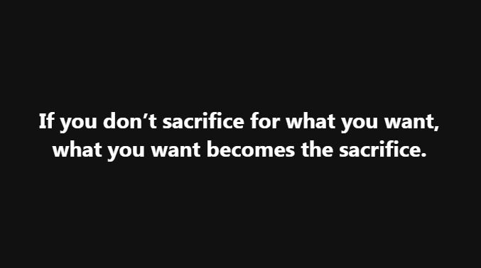 Which Sacrifice Will You Make?