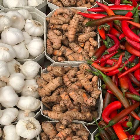 Garlic Ginger Peppers