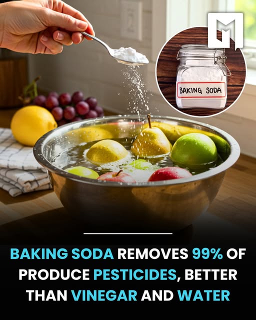 Soaking In Baking Soda Removes Pesticides