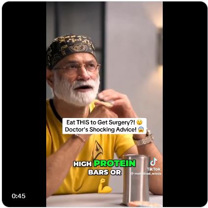 Eat This To Get Surgery