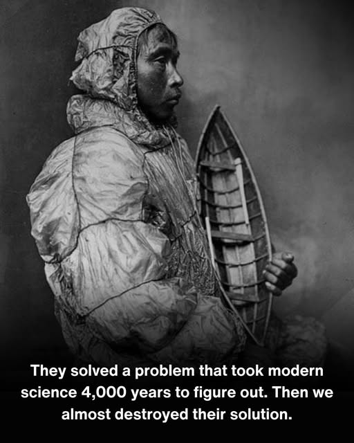 Inuit and Model Canoe