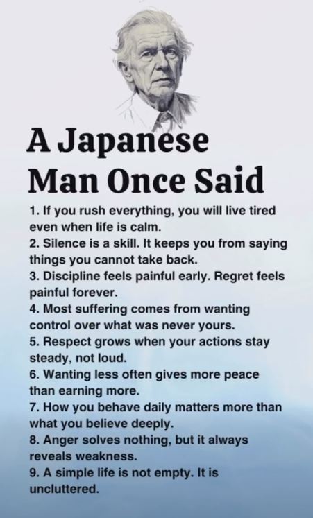 A Japanese Man Once Said