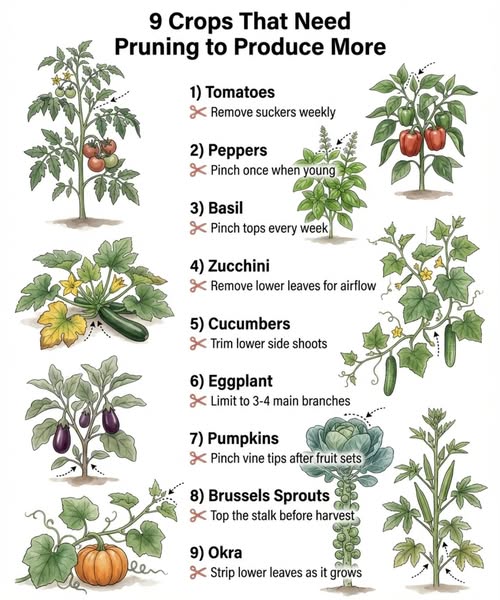 9 Crops Needing Pruning