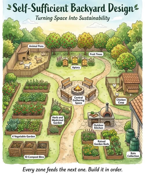 Self-Sufficient Backyard Design
