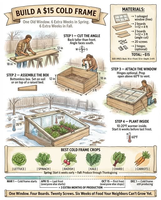 Cold Frame - A Fast Start To The Growing Season