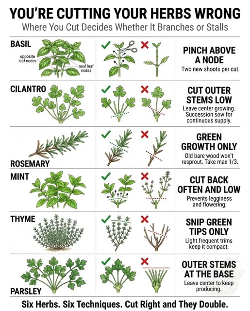 Harvesting Herbs For Growth