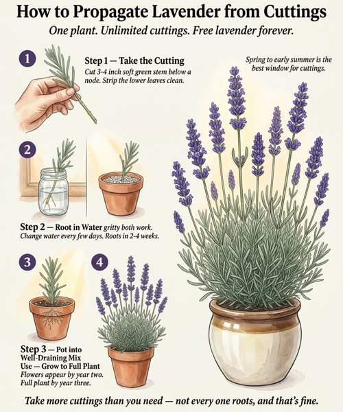 Propagating Lavender Cuttings