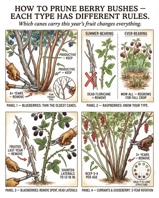 Pruning Berry Bushes