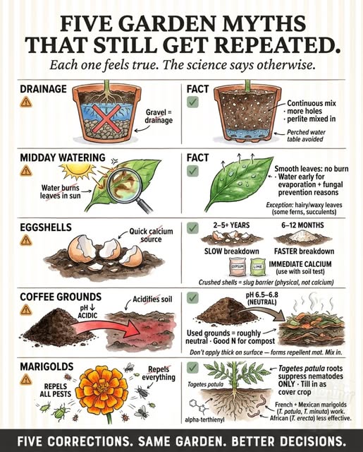 Five Garden Myths