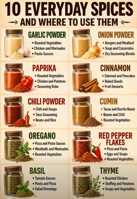 Spices - Where To Use Them