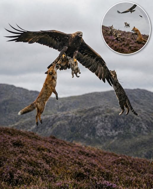 The Eagle The Kitten The Fox and The Cat