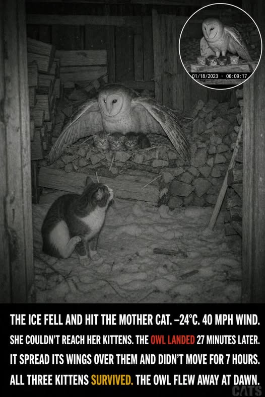 The Owl The Cat and The Kittens