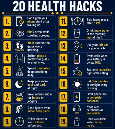 20 Health Hacks