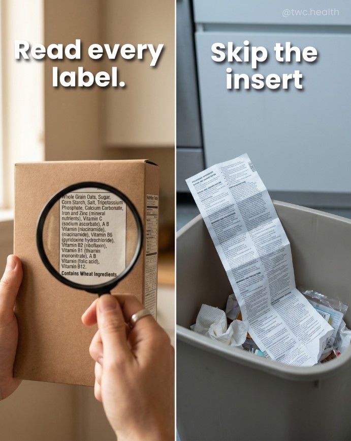 Read The Food Label, Skip The Vaccine Insert?