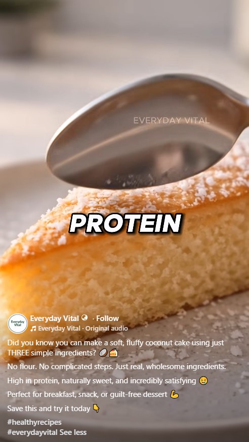3 Ingredient, Sugar-Free Cake