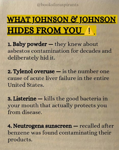What Johnson and Johnson Hides