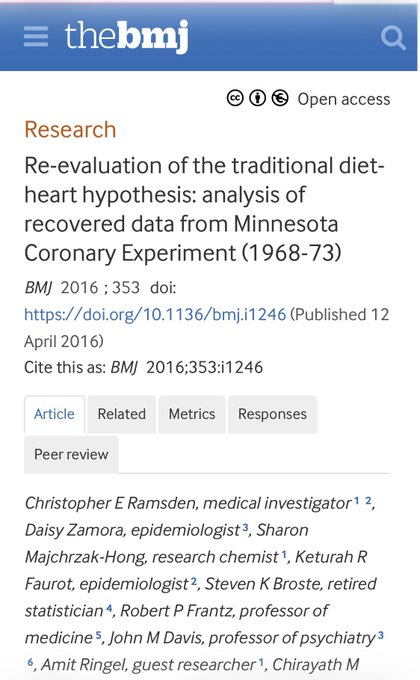 BMJ Publishes Cholesterol Study