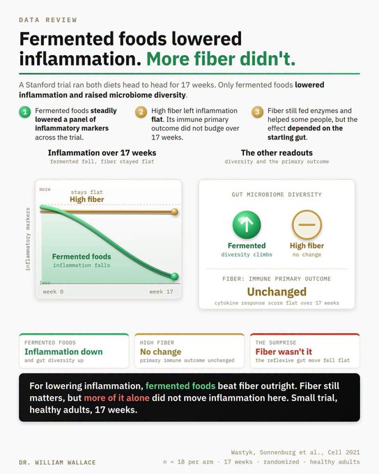 Inflammation: Ferments vs Fiber