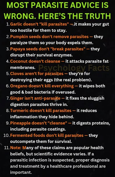 Parasite Advice Corrections