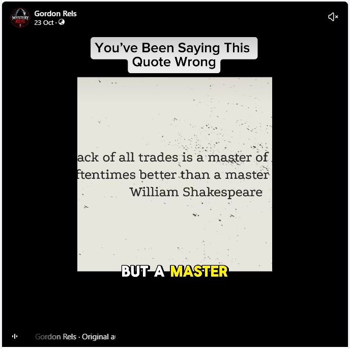 A Jack Of All Trades Quote