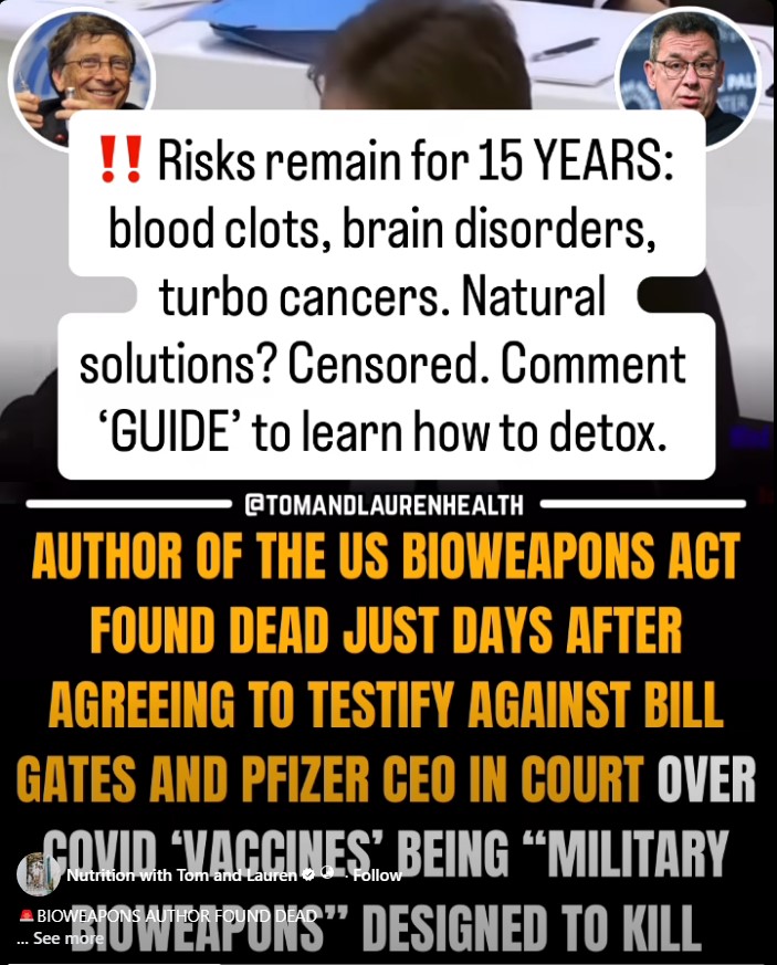 Author Of US Bioweapons Act Dies
