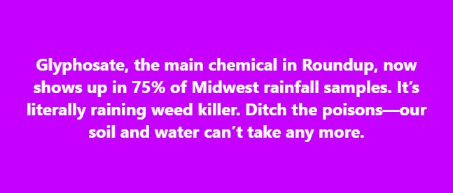 Glyphosate In Rainwater